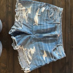 American Eagle jean shorts, size 14, blue Jean.